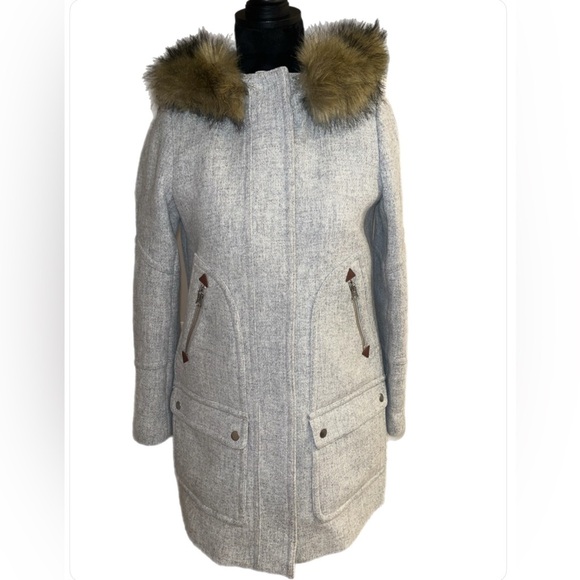 EUC J.Crew Italian Wool Chateau Jacket- size 2 - Picture 3 of 8